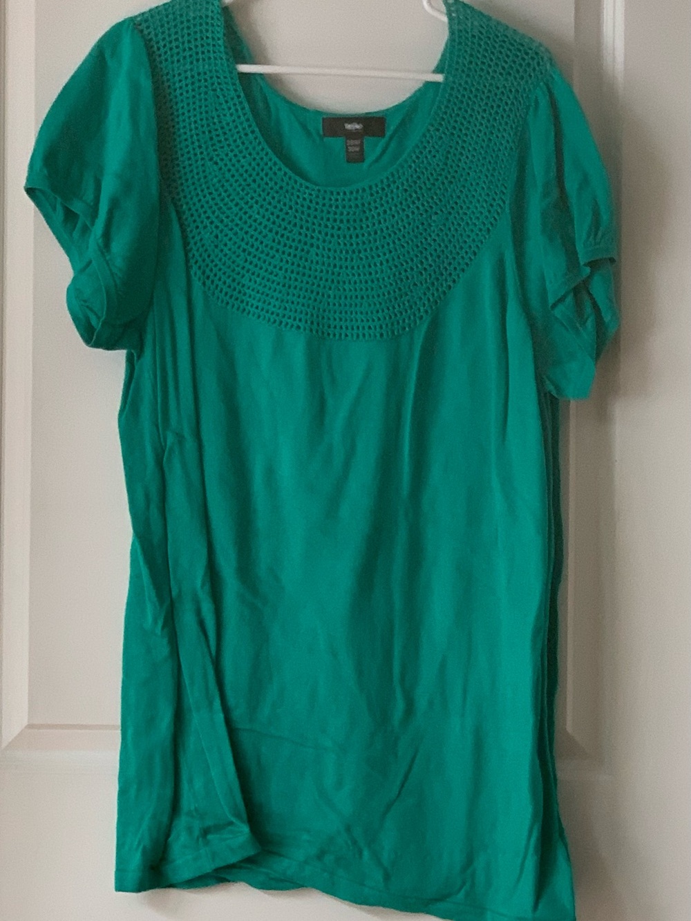 Mossimo Tunic with Crochet Neckline Detail